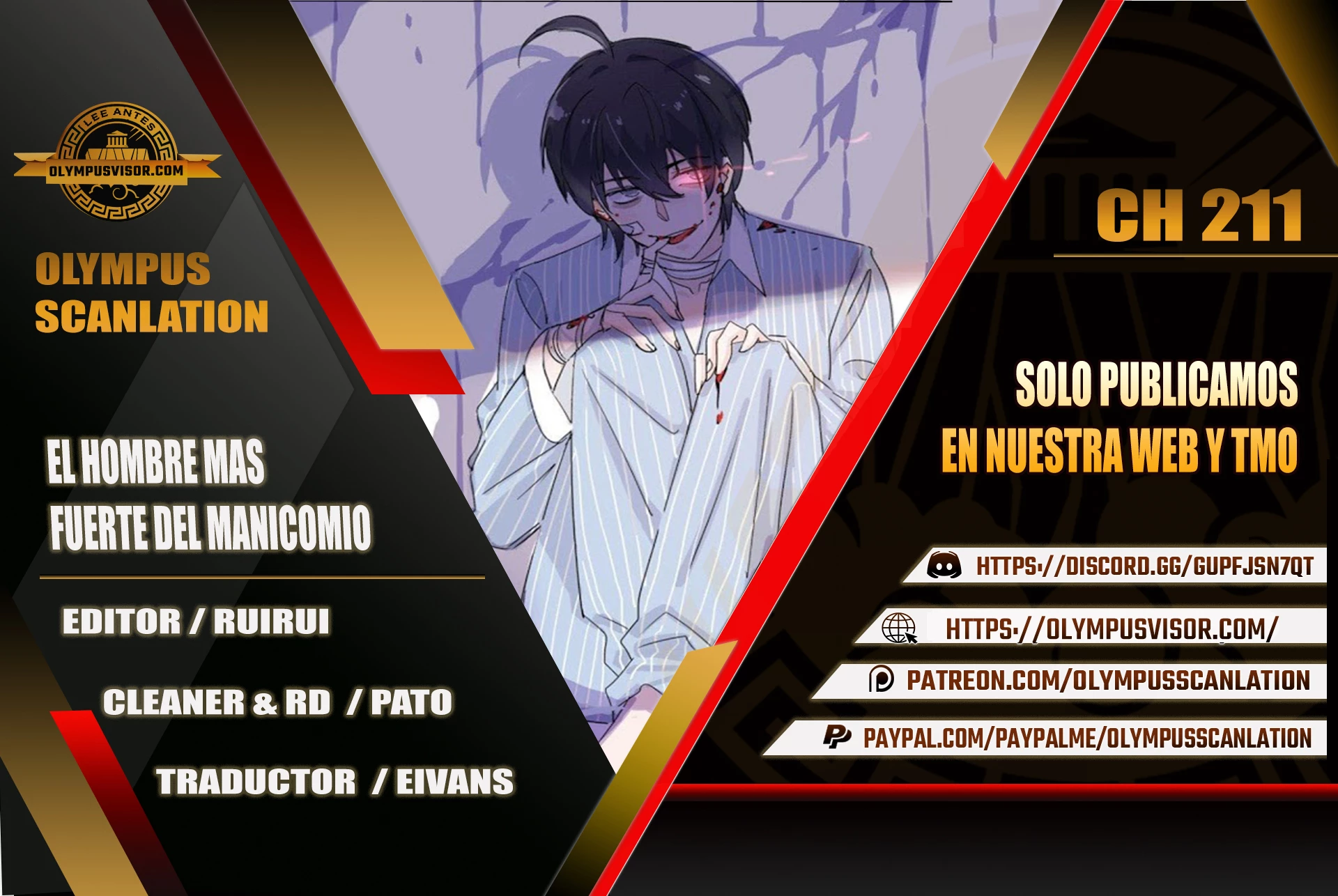 El hombre mas fuerte del manicomio > Capitulo 211 > Page 01