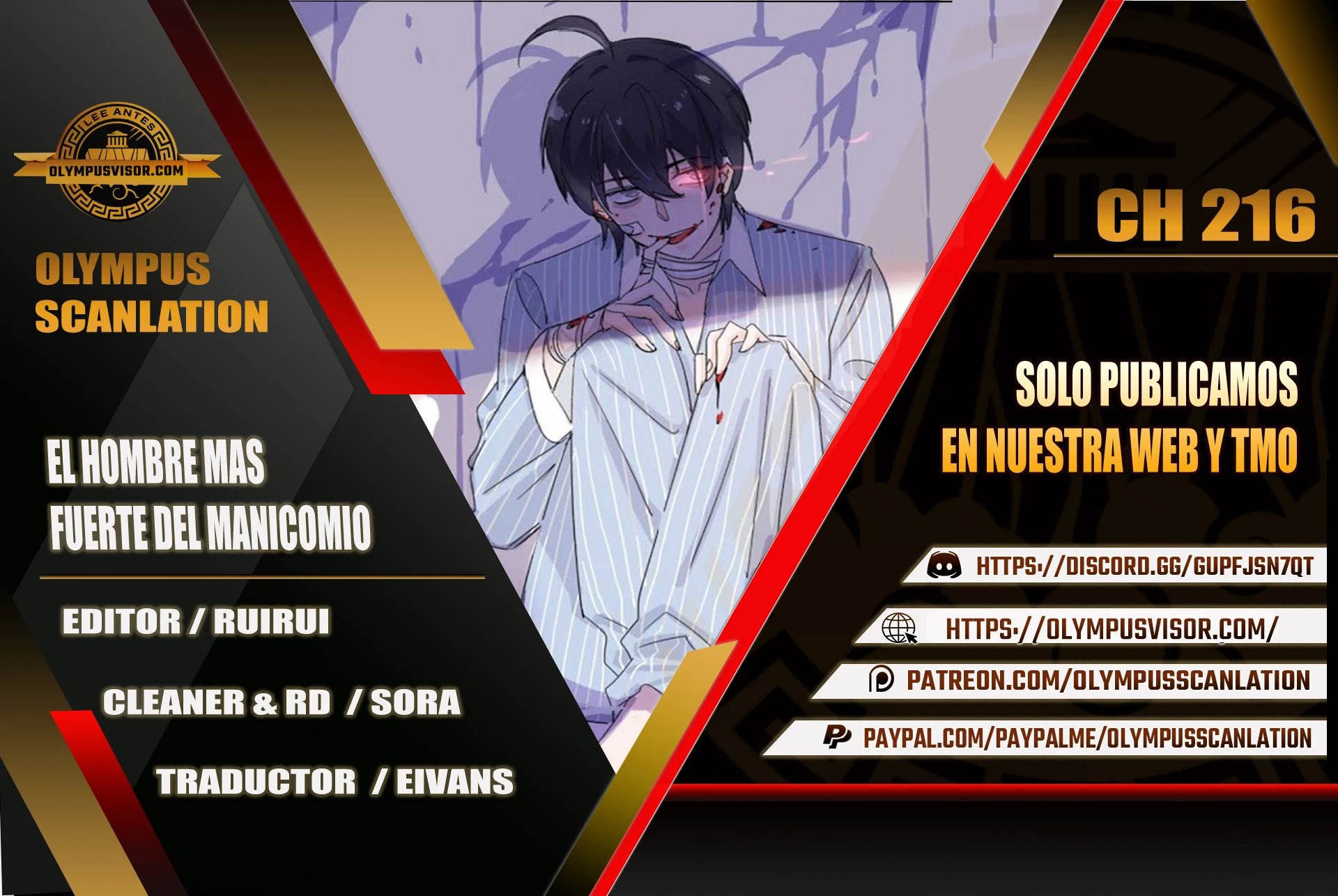 El hombre mas fuerte del manicomio > Capitulo 216 > Page 01