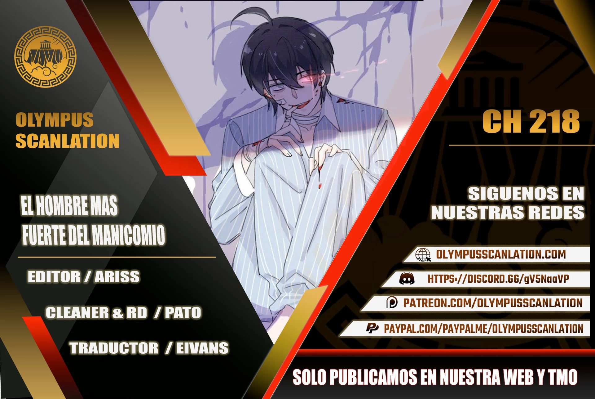 El hombre mas fuerte del manicomio > Capitulo 218 > Page 01