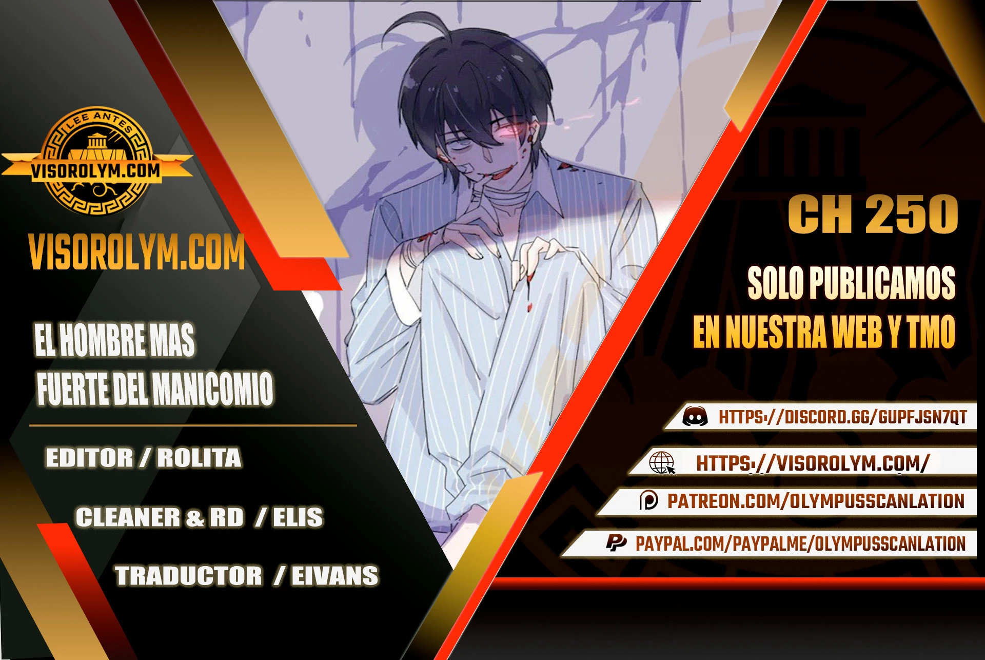 El hombre mas fuerte del manicomio > Capitulo 250 > Page 01