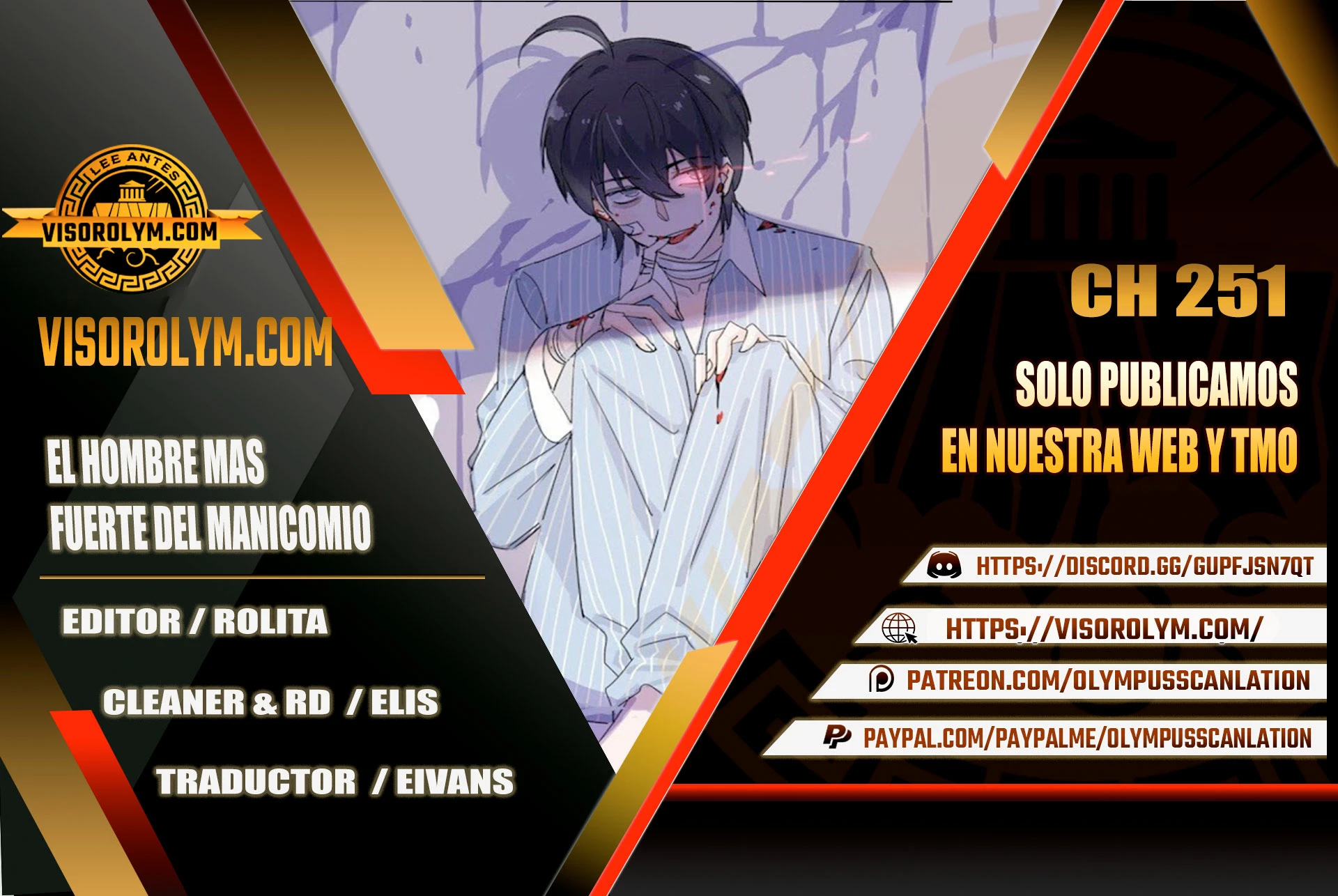 El hombre mas fuerte del manicomio > Capitulo 251 > Page 01