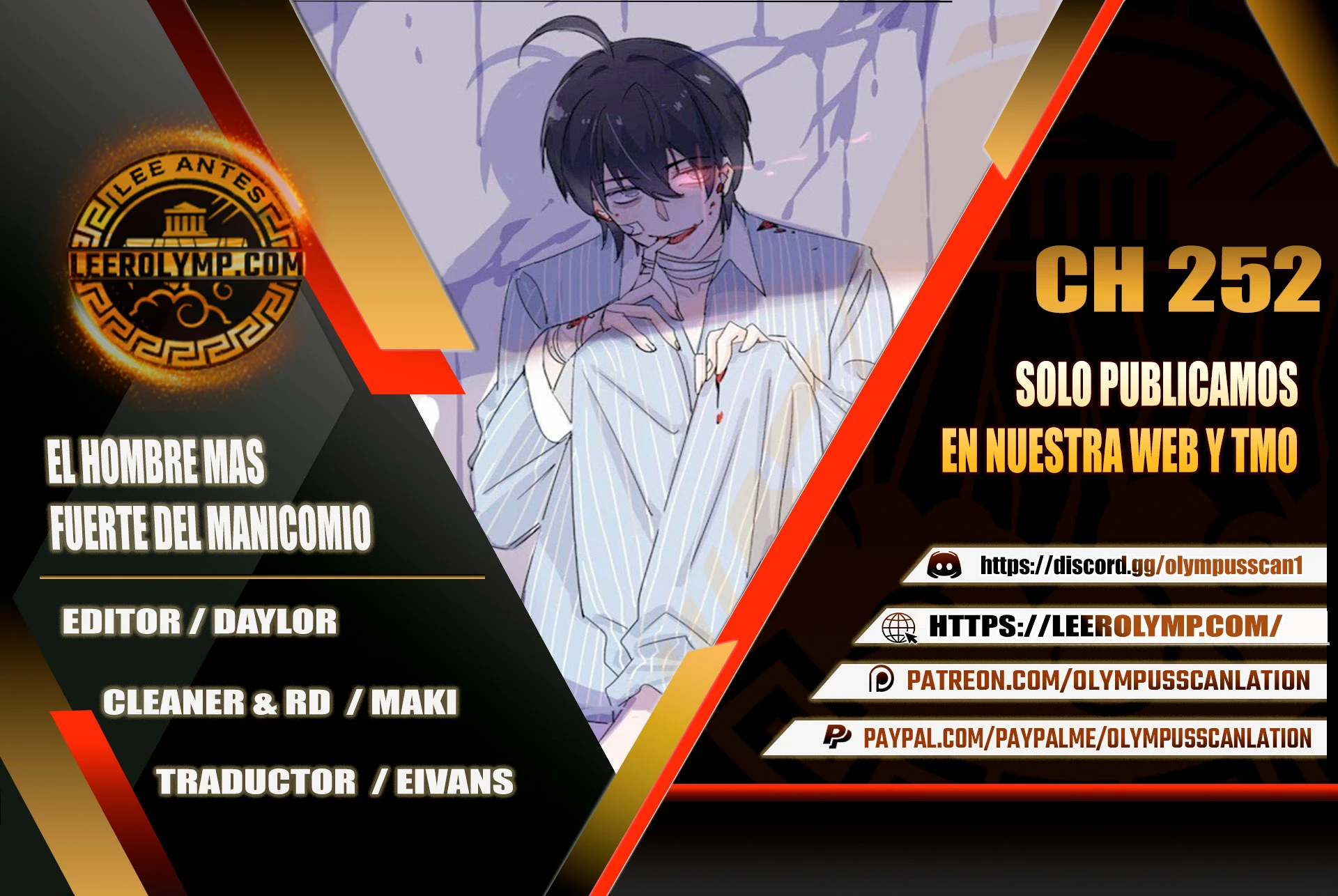 El hombre mas fuerte del manicomio > Capitulo 252 > Page 01