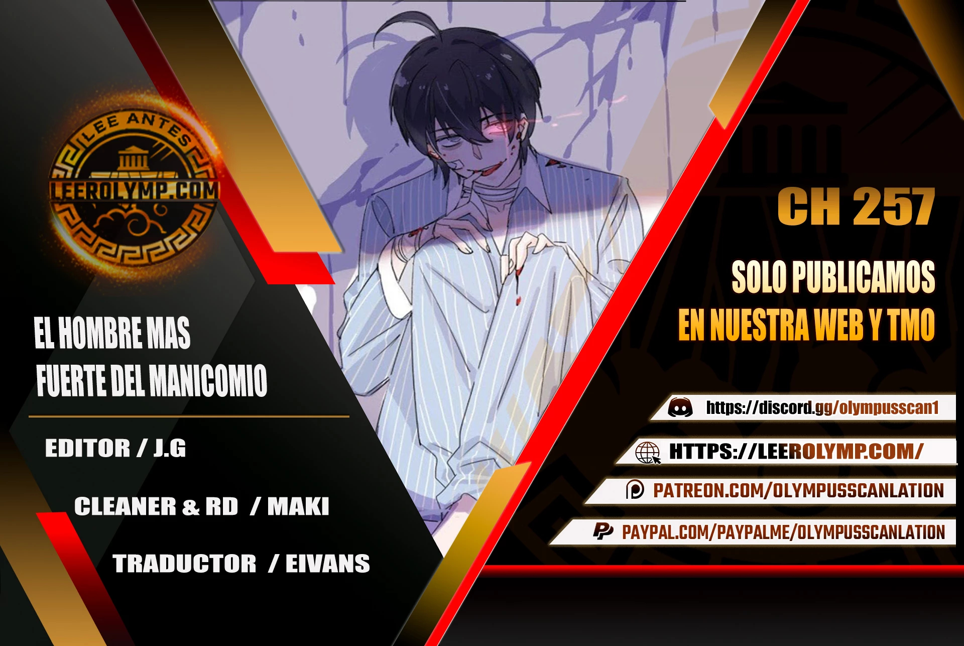 El hombre mas fuerte del manicomio > Capitulo 257 > Page 01