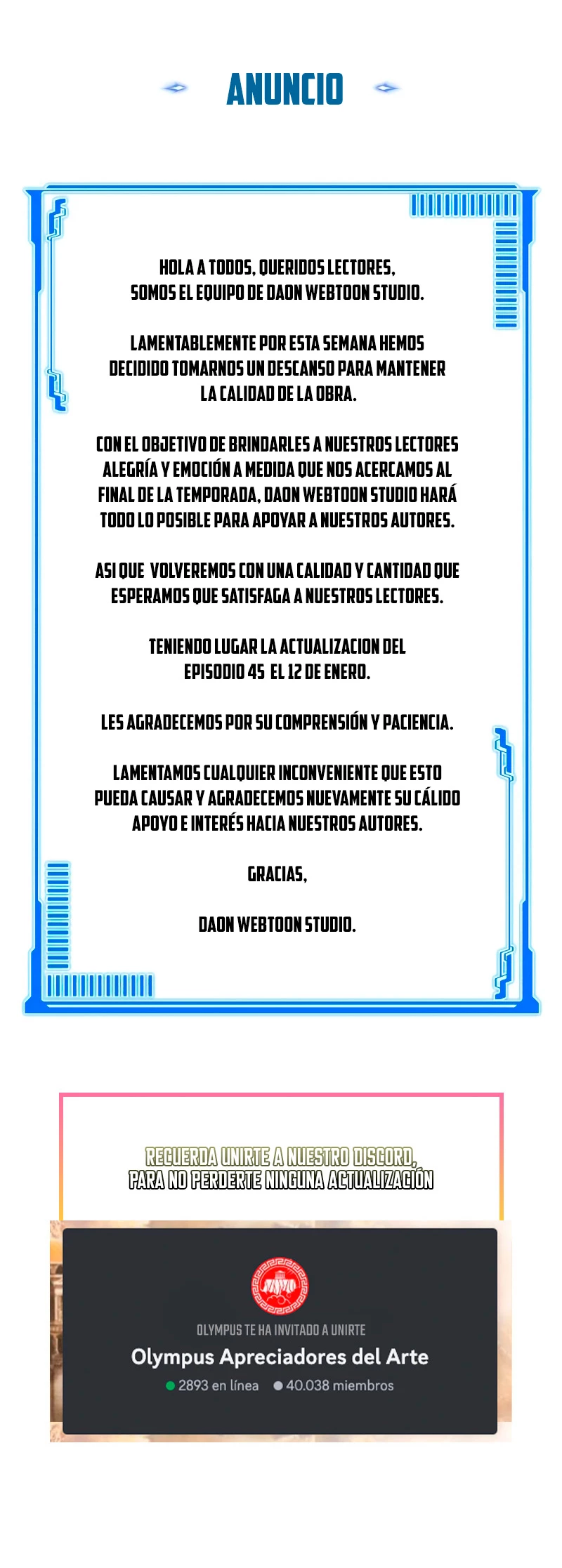 La 31ma pieza revierte la situación > Capitulo 44.5 > Page 01