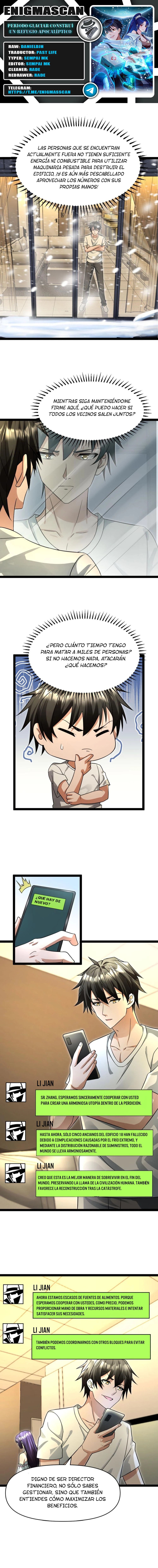 Periodo Glaciar: Construí un Refugio Apocalíptico > Capitulo 61 > Page 01