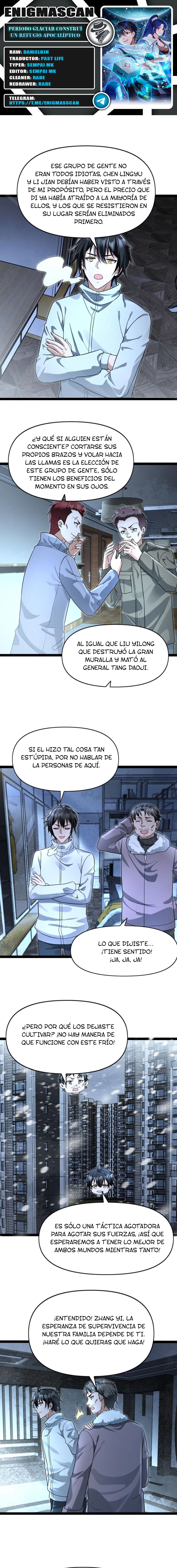 Periodo Glaciar: Construí un Refugio Apocalíptico > Capitulo 68 > Page 01