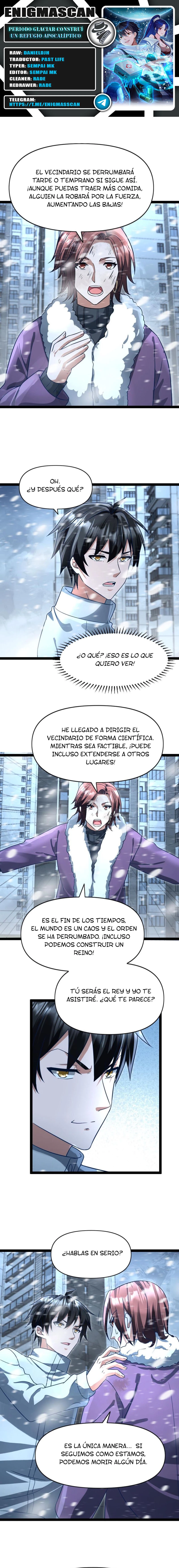 Periodo Glaciar: Construí un Refugio Apocalíptico > Capitulo 72 > Page 01