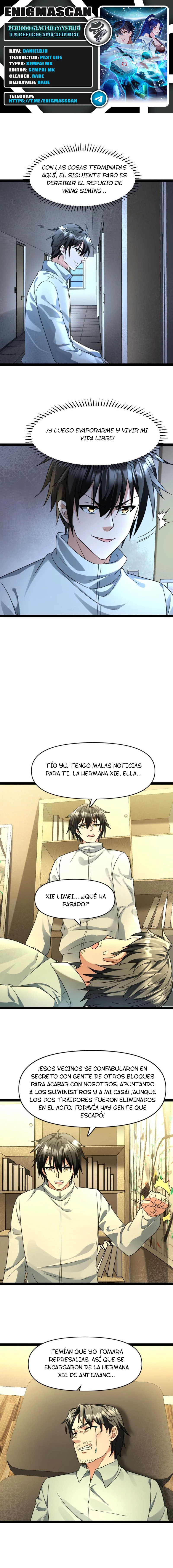 Periodo Glaciar: Construí un Refugio Apocalíptico > Capitulo 86 > Page 01