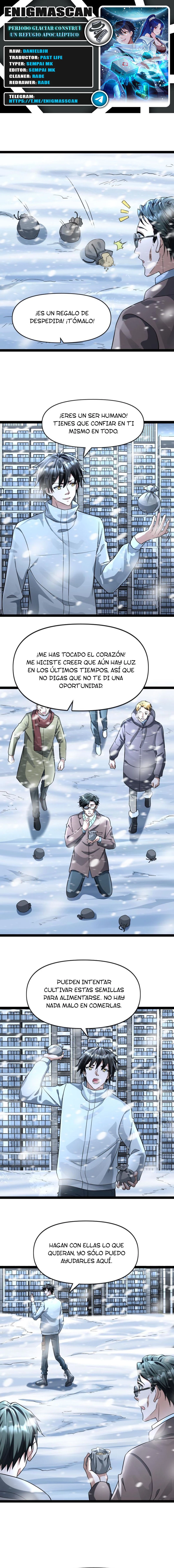 Periodo Glaciar: Construí un Refugio Apocalíptico > Capitulo 88 > Page 01