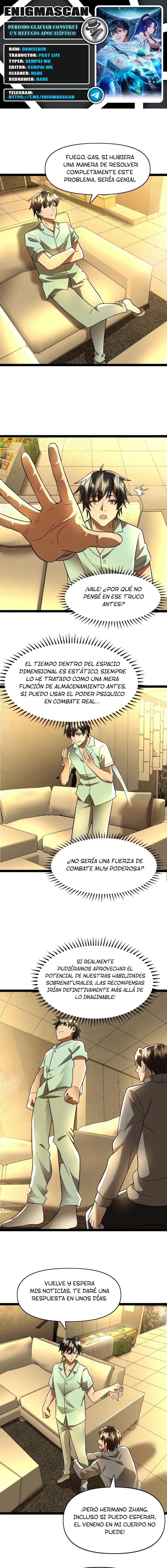 Periodo Glaciar: Construí un Refugio Apocalíptico > Capitulo 90 > Page 01