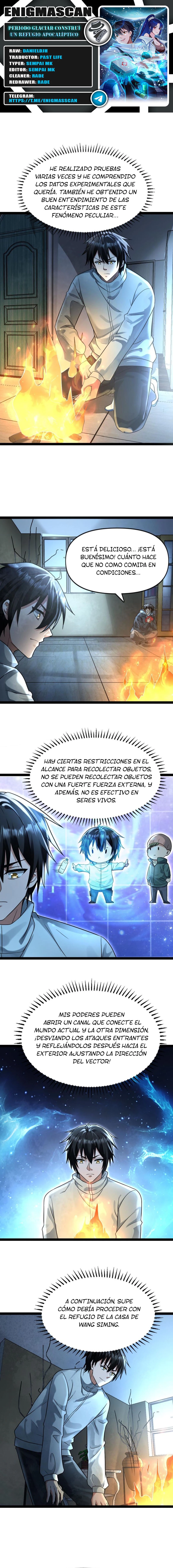 Periodo Glaciar: Construí un Refugio Apocalíptico > Capitulo 92 > Page 01