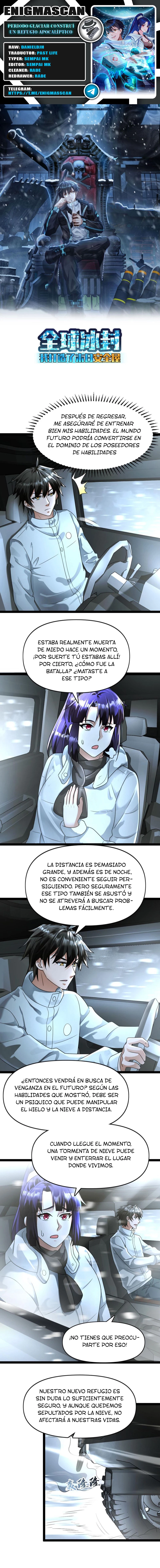 Periodo Glaciar: Construí un Refugio Apocalíptico > Capitulo 110 > Page 01