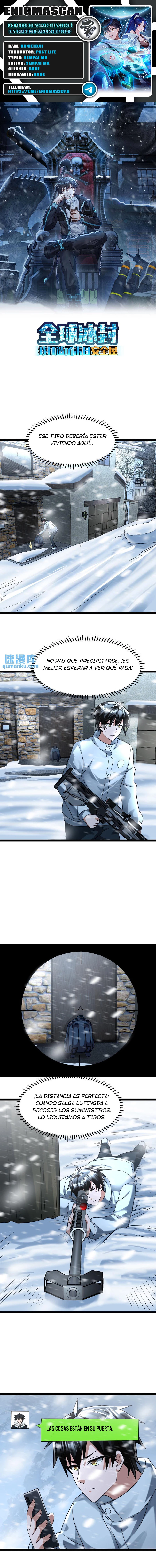 Periodo Glaciar: Construí un Refugio Apocalíptico > Capitulo 117 > Page 01