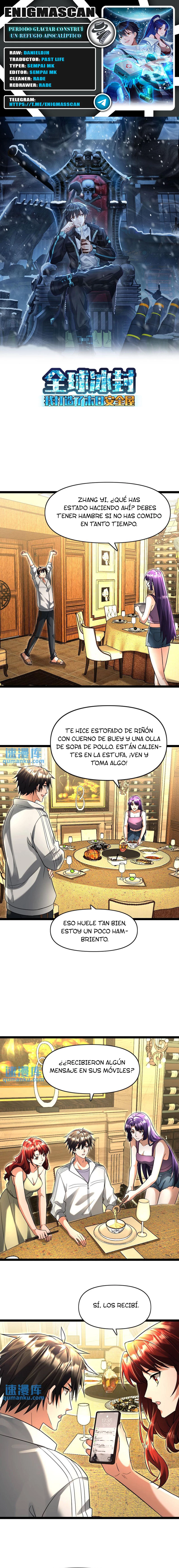 Periodo Glaciar: Construí un Refugio Apocalíptico > Capitulo 118 > Page 01