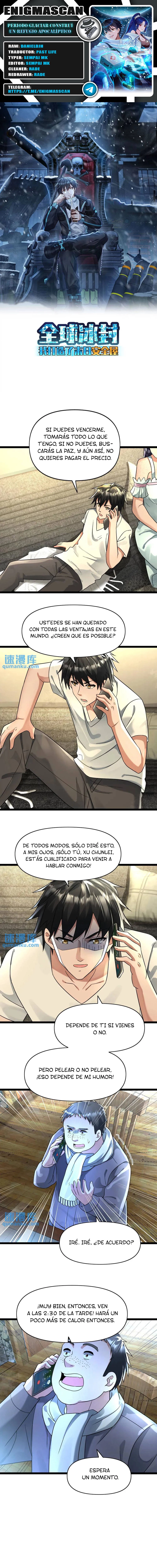 Periodo Glaciar: Construí un Refugio Apocalíptico > Capitulo 134 > Page 01