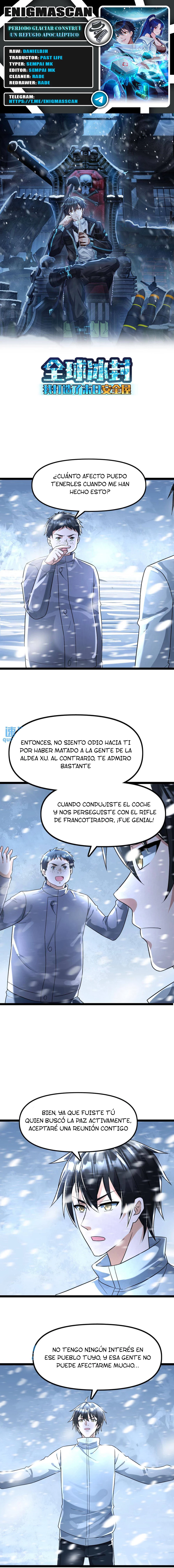 Periodo Glaciar: Construí un Refugio Apocalíptico > Capitulo 136 > Page 01