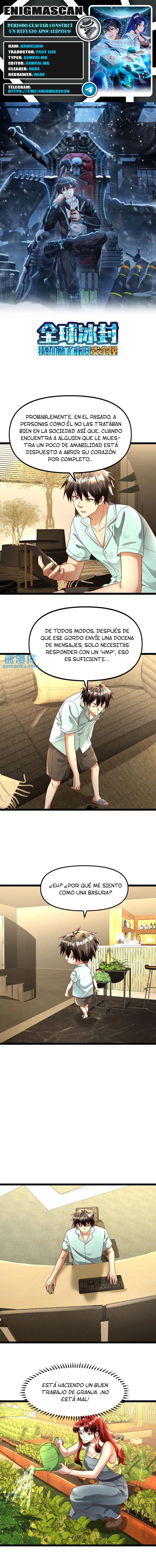 Periodo Glaciar: Construí un Refugio Apocalíptico > Capitulo 140 > Page 01