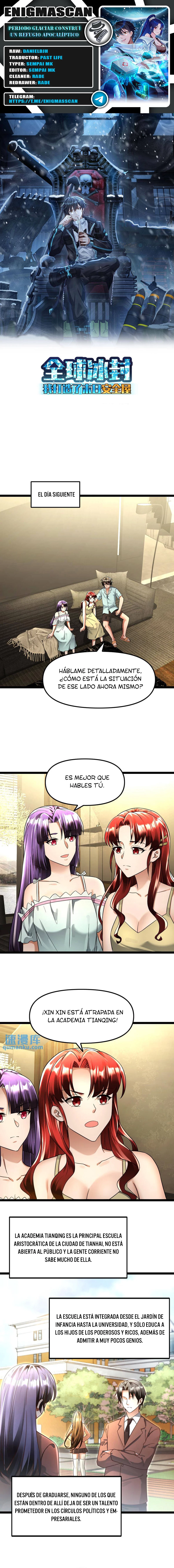 Periodo Glaciar: Construí un Refugio Apocalíptico > Capitulo 142 > Page 01