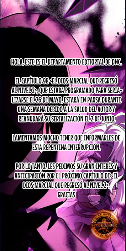 El Dios Marcial que Regresó al nivel 2 > Capitulo 97.5 > Page 01